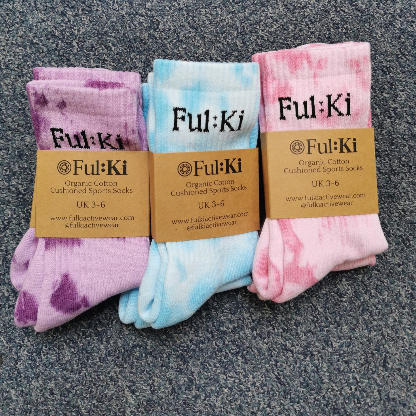 New Design Tie Dye Crew Socks - Size 7-11