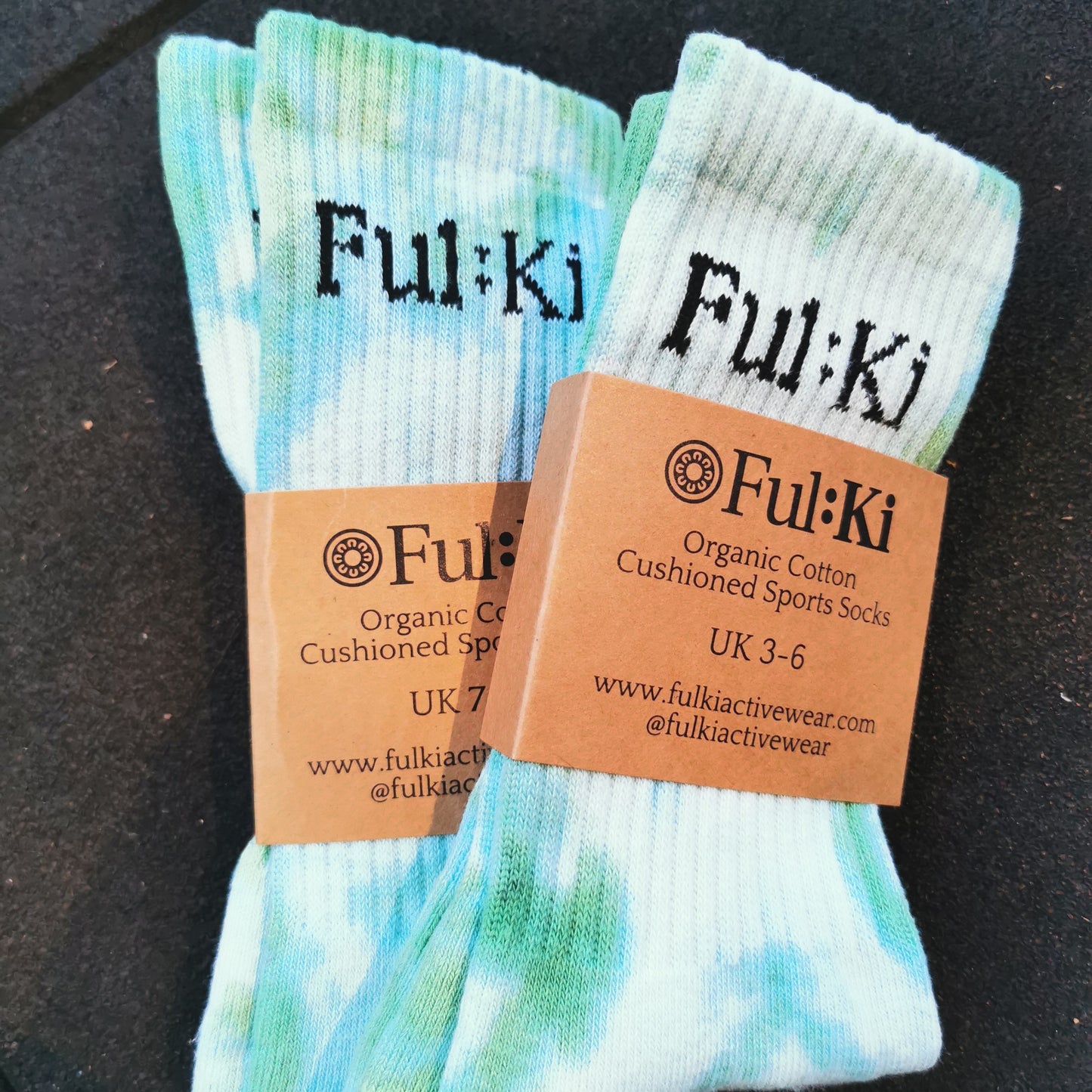 New Design Tie Dye Crew Socks - Size 3-6