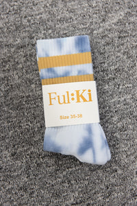 Ful:Ki Activewear - Tie Dye Sports Socks - Navy